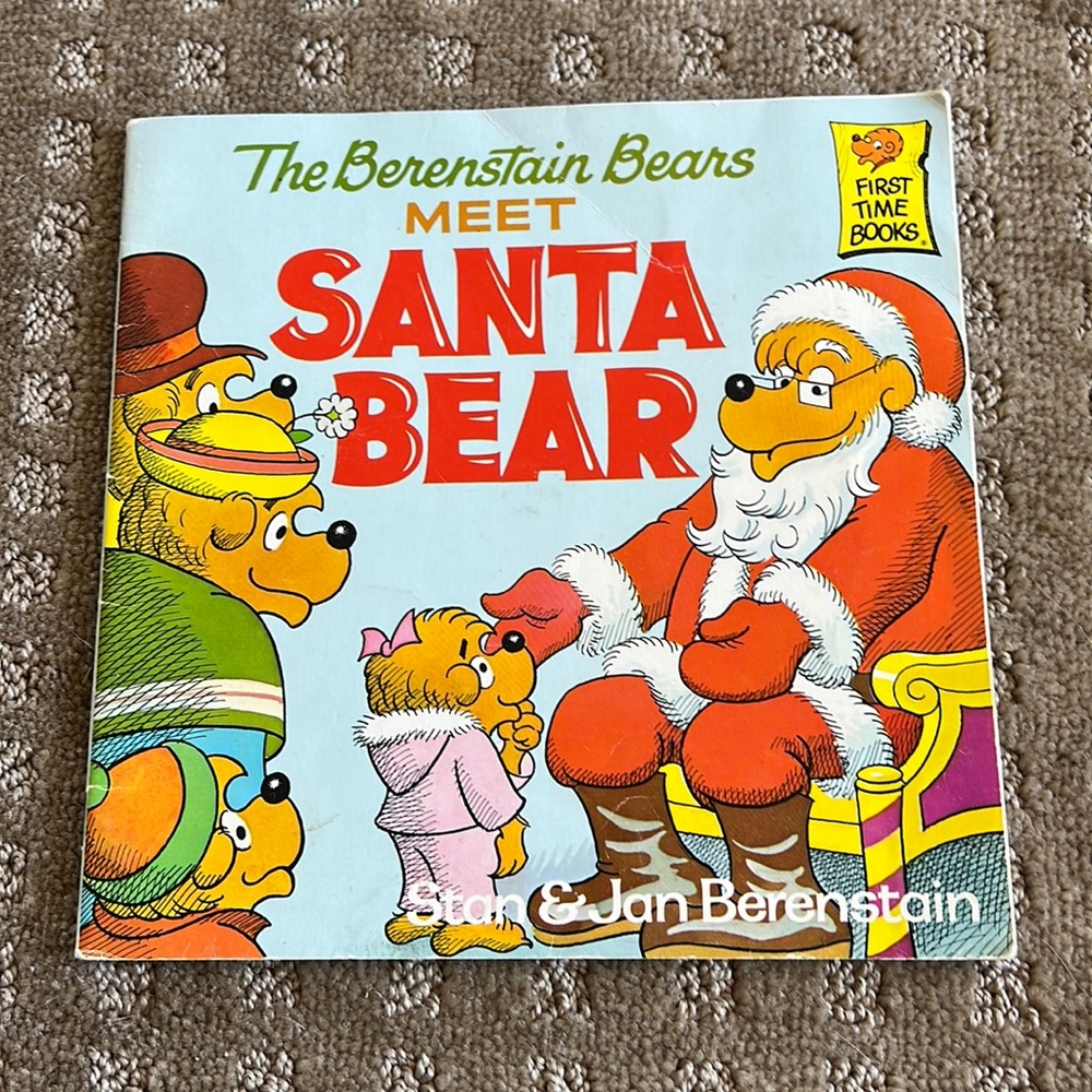 Vintage 1984 The Berenstain Bears Meet Santa Bear Book EUC